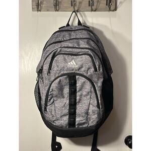 Adidas Load Spring Gray & Black Laptop Pockets Backpack Pre-owned Big Size
